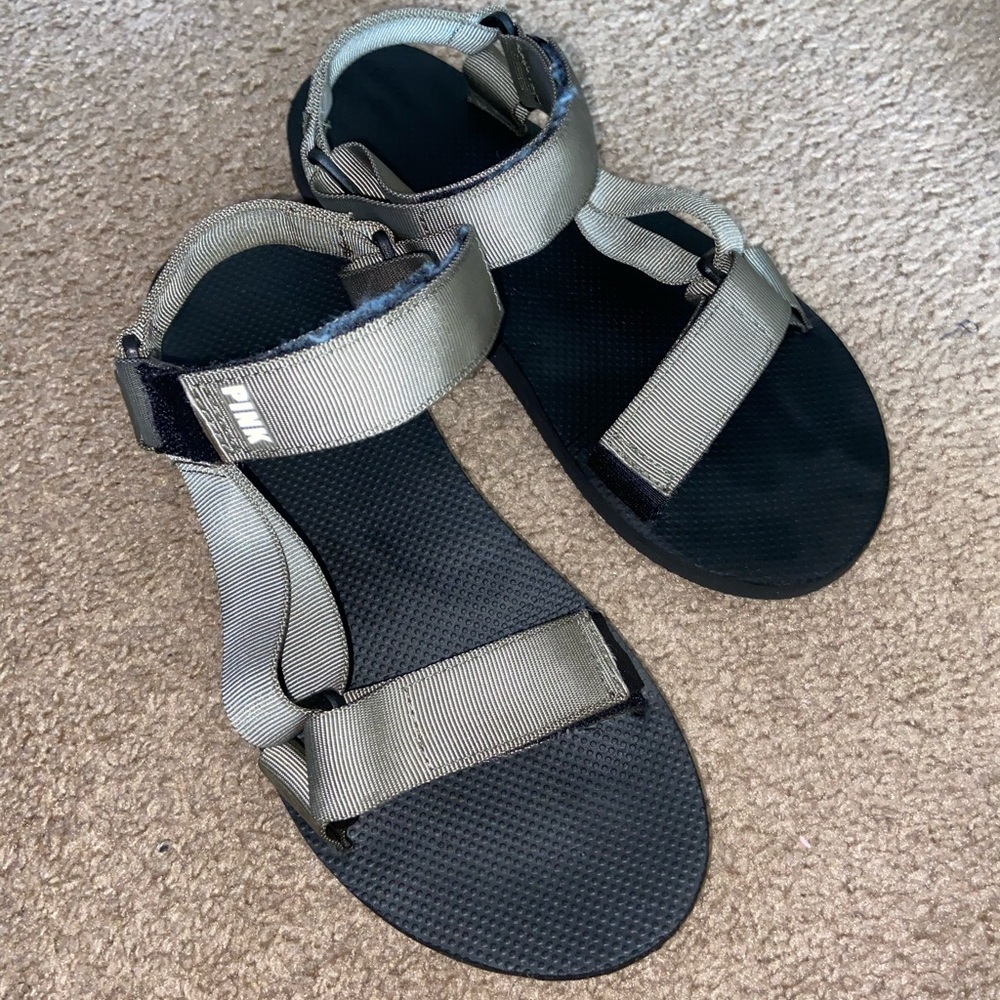 Pink VS sandals